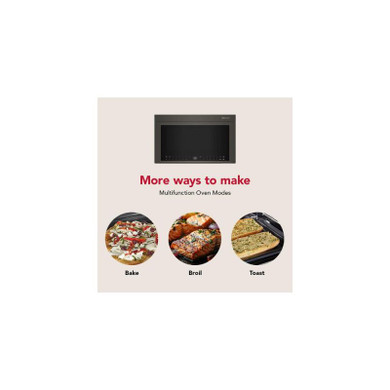 Kitchenaid® Multifunction Over-the-Range Microwave Oven with Flush Built-In Design YKMMF530PBE