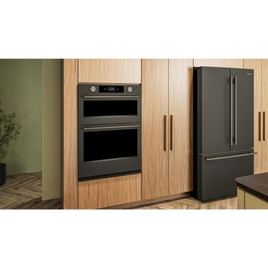 Kitchenaid® 30-inch Smart Electric Combo Wall Oven with Assisted Cooking Modes - Black Ore KOEC730SBE