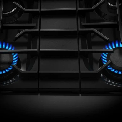 KitchenAid® 30-Inch 4 Burner Commercial-Style Dual Fuel Range with No Preheat Air Fry Mode KFDS930SJP
