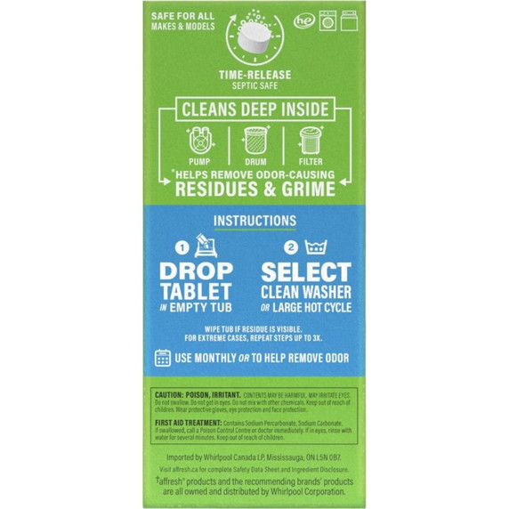 Affresh® Washing Machine Cleaner Tablets - 3 Count Carton W10549845B