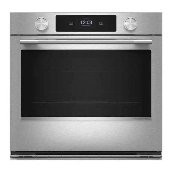 Kitchenaid® 30-inch Smart Electric Single Wall Oven with Intelligent Cooking Camera - PrintShield™ Finish KOES930SPS