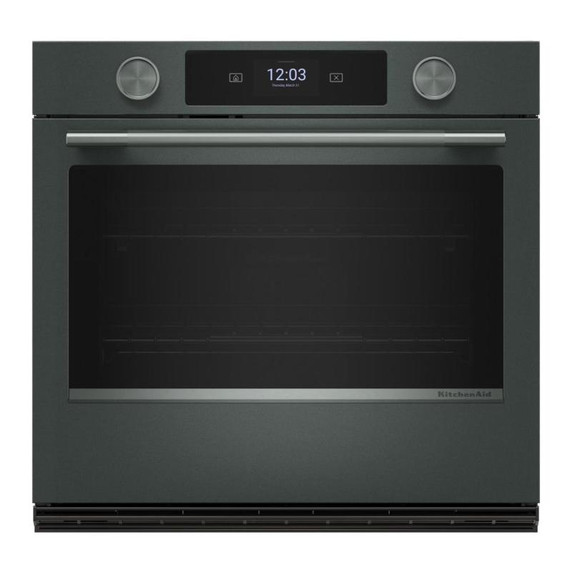 Kitchenaid® 30-inch Smart Electric Single Wall Oven with Intelligent Cooking Camera - Juniper KOES930SJP