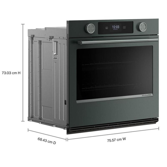 Kitchenaid® 30-inch Smart Electric Single Wall Oven with Intelligent Cooking Camera - Juniper KOES930SJP