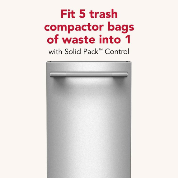 KitchenAid 15 in. Built-In Trash Compactor with Built-In Odor Management System KTTP515TSS