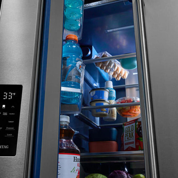 Maytag® 31 Cu. Ft. XL Capacity French Door Bottom Mount Refrigerator with Ice + Water MRFF4336TZ