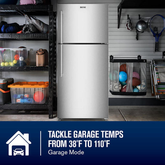 Maytag® 33-Inch Wide Top Mount Refrigerator with Garage Mode - 21 Cu. Ft. MRTX5121TZ
