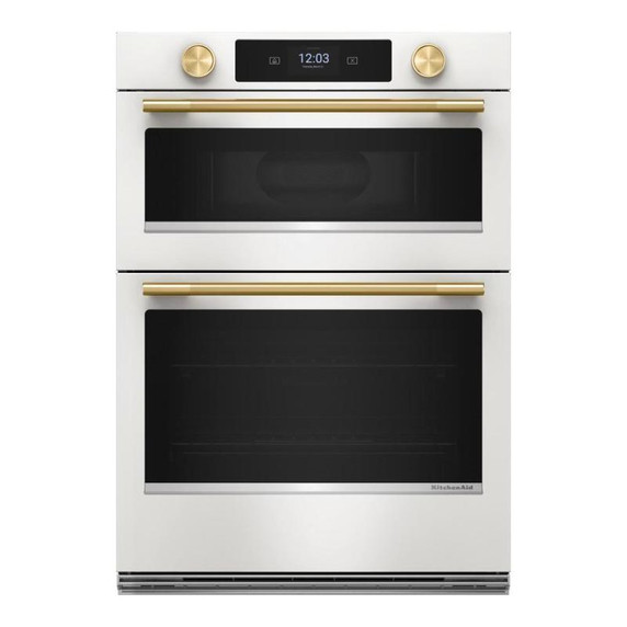 Kitchenaid® 30-inch Smart Electric Combo Wall Oven with Assisted Cooking Modes KOEC730SPL