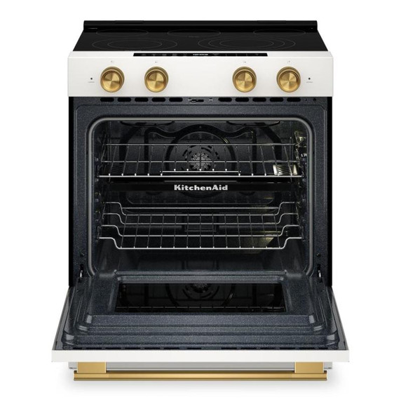 Kitchenaid® 5.3 Cu. Ft. Slide-in Electric Range with Two Even-Heat™ Hyper Elements and Convection Cooking Modes YKSES530SPL
