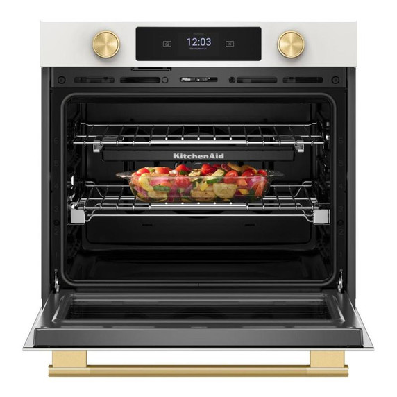 Kitchenaid® 30-inch Smart Electric Single Wall Oven with Assisted Cooking Modes KOES730SPL