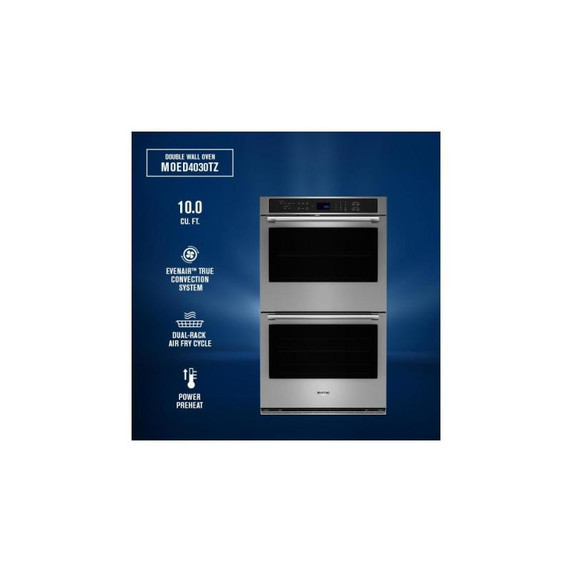 Maytag® 30-Inch Double Wall Oven with EvenAir™ True Convection System - 10.0 Cu. Ft. MOED4030TZ
