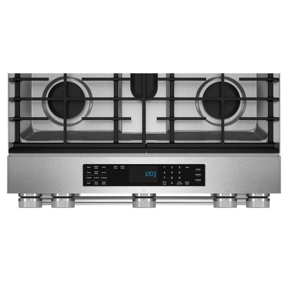 Kitchenaid® 30-Inch 5-Burner Dual Fuel Convection Slide-In Range with Baking Drawer KSDS730TPS