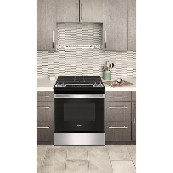 5.0 Cu. Ft. Whirlpool® Gas Range with Frozen Bake™ Technology WEG515S0LS