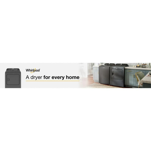 7.0 Cu. Ft. Whirlpool® Top Load Gas Dryer with Moisture Sensor WGD6150PB