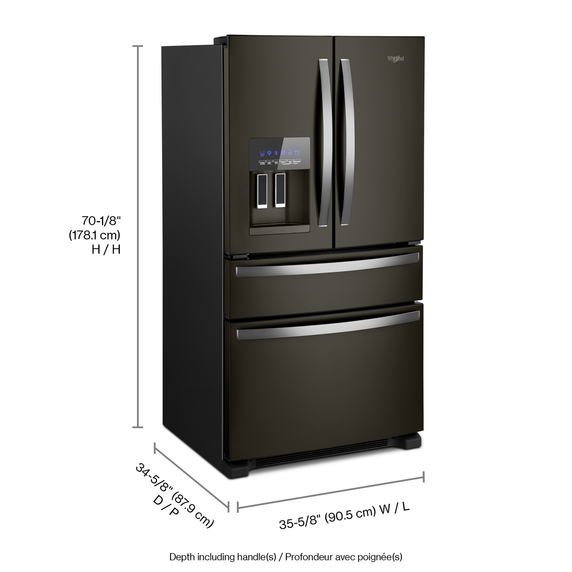 Whirlpool® 36-Inch Wide French Door Refrigerator - 25 cu. ft. WRX735SDHV