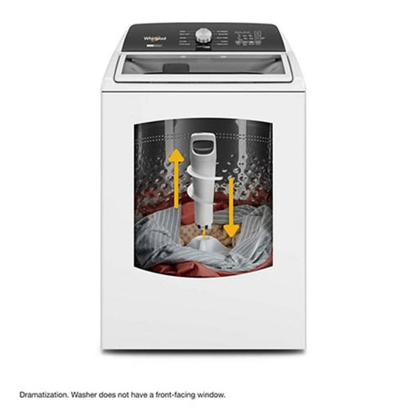 Whirlpool® 5.4 - 5.5 Cu. Ft. I.E.C. Capacity Top Load Washer with Removable Agitator WTW5057LW