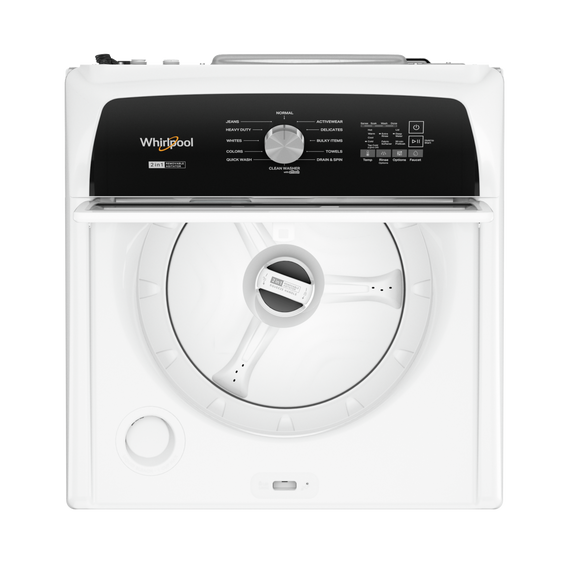 Whirlpool® 5.4–4.8 Cu. Ft. Top Load Washer with 2 in 1 Removable Agitator WTW5057LW