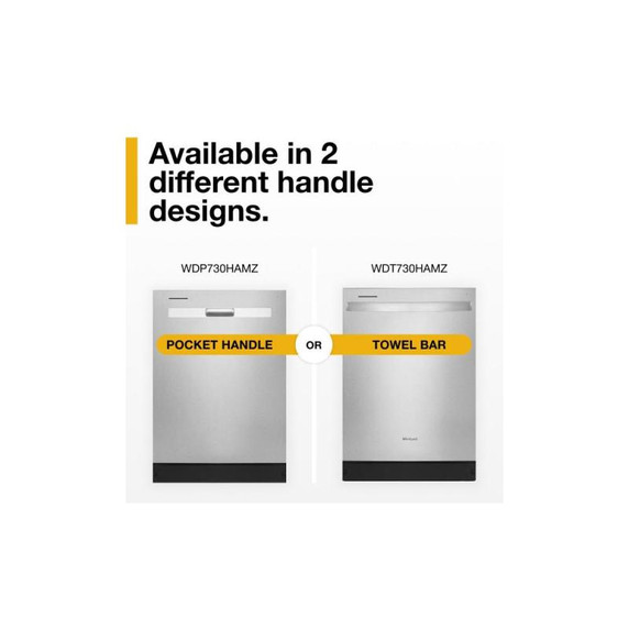 Whirlpool® 51 dBA Quiet Dishwasher with 3rd Rack WDT730HAMZ