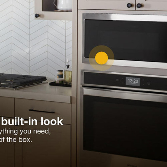 Whirlpool® 1.1 cu. ft. Built-In Microwave with Slim Trim Kit - 14" Height YWMT50011KS