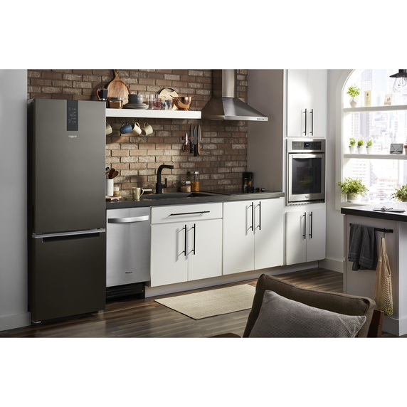 Whirlpool® 24-inch Wide Bottom-Freezer Refrigerator - 12.9 cu. ft. WRB543CMJZ