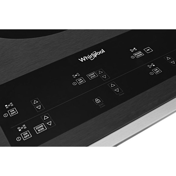 Whirlpool® 36-inch Electric Ceramic Glass Cooktop with Triple Radiant Element WCE97US6KS