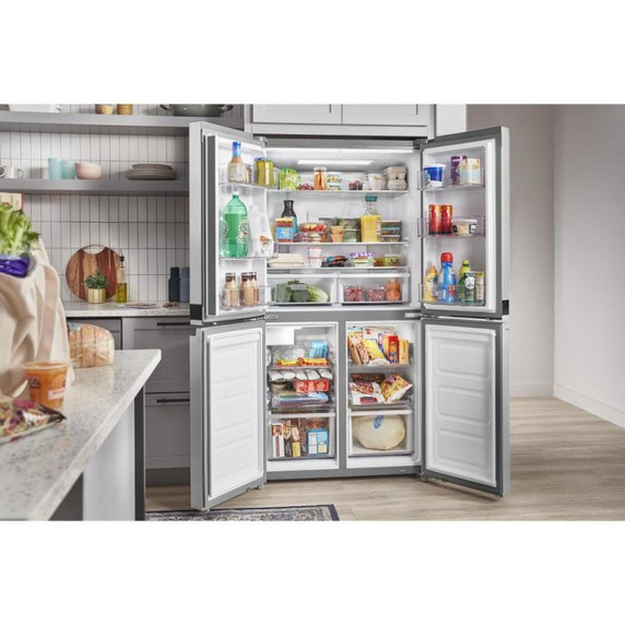 Whirlpool® 36-inch Wide Counter Depth 4 Door Refrigerator - 19.4 cu. ft. WRQA59CNKZ