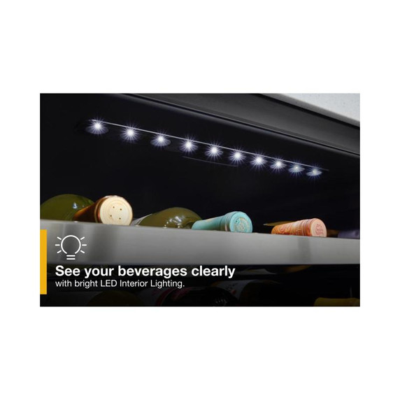 Whirlpool® 24” Wide Undercounter Wine Center-46 Bottles WUW55X24HS