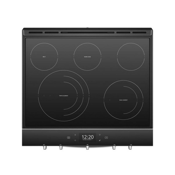 Whirlpool® 6.4 cu. ft. Smart Slide-in Electric Range with Air Fry, when Connected YWEE750H0HZ Whirlpool® 6.4 cu. ft. Smart Slide-in Electric Range with Air Fry, when Connected YWEE750H0HZ