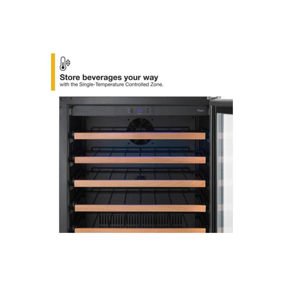Whirlpool® 24" Undercounter Wine Center with Custom Temperature Control WUW35X24DS