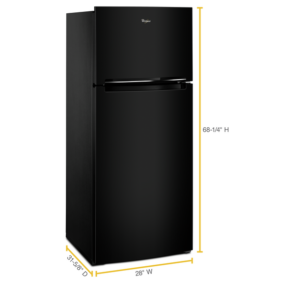 Whirlpool® 28-inch Wide Refrigerator Compatible With The EZ Connect Icemaker Kit – 18 Cu. Ft. WRT518SZFB