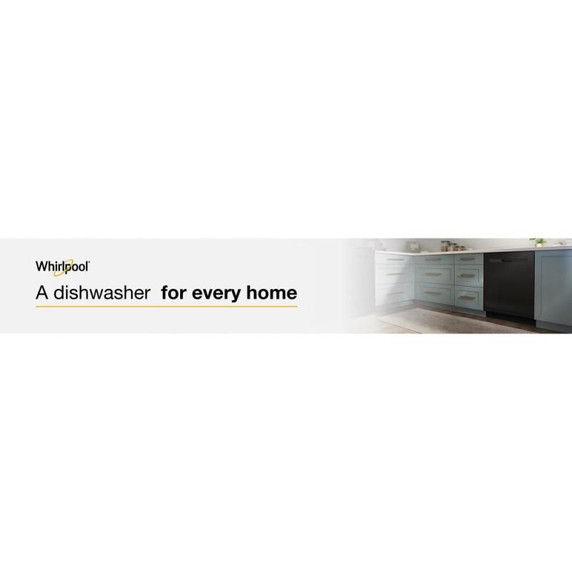 Whirlpool® Quiet Dishwasher with Boost Cycle and Pocket Handle WDP540HAMB