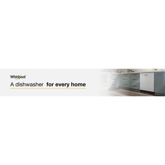 Whirlpool® Quiet Dishwasher with Boost Cycle and Pocket Handle WDP540HAMW