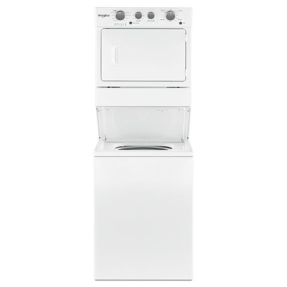 Whirlpool® 3.5 cu.ft Gas Stacked Laundry Center 9 Wash cycles and AutoDry™ WGT4027HW