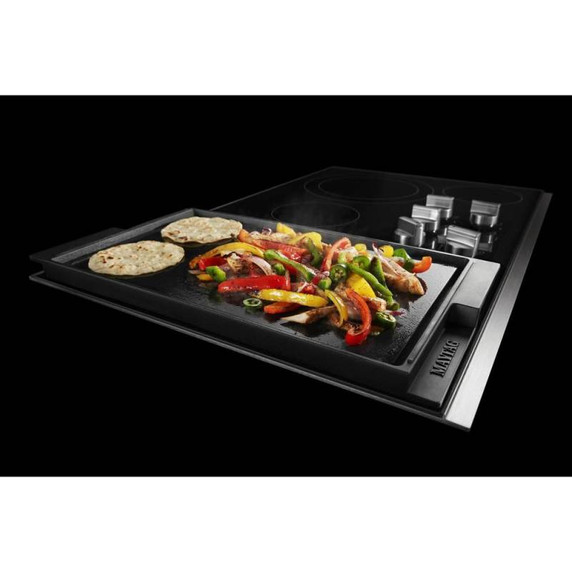 Maytag® 36-Inch Electric Cooktop with Reversible Grill and Griddle MEC8836HS
