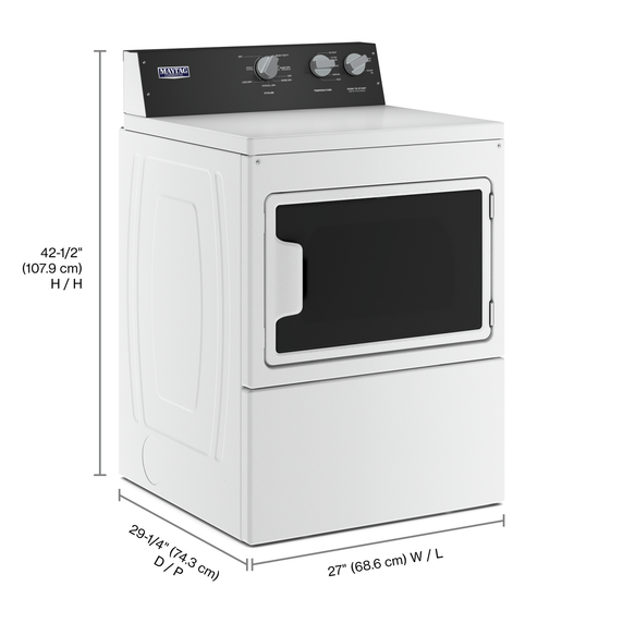 Maytag® Commercial-Grade Residential Dryer - 7.4 cu. ft. YMEDP586GW