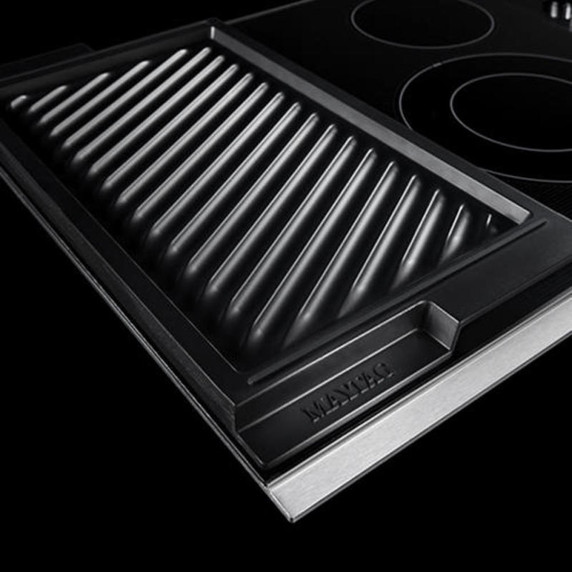 Maytag® 30-Inch Electric Cooktop with Reversible Grill and Griddle MEC8830HS