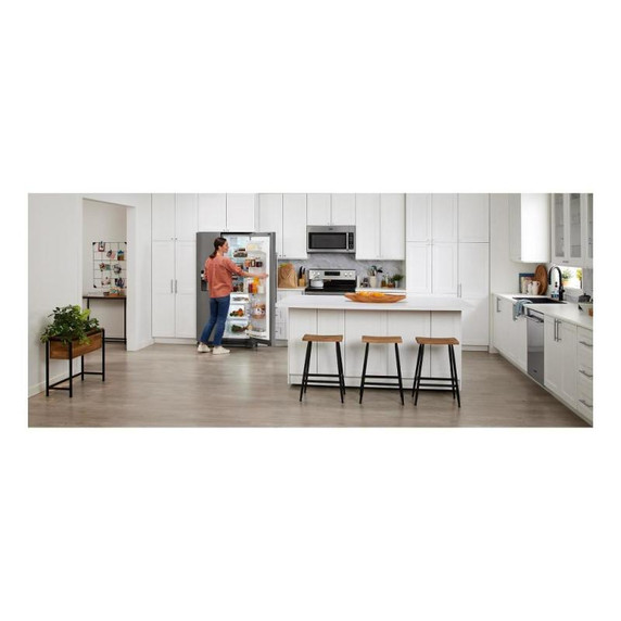 Maytag® 36-Inch Wide Side-by-Side Refrigerator with Exterior Ice and Water Dispenser - 25 Cu. Ft. MSS25C4MGZ