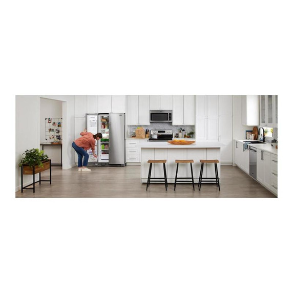 Maytag® 36-Inch Wide Side-by-Side Refrigerator with Exterior Ice and Water Dispenser - 25 Cu. Ft. MSS25C4MGZ
