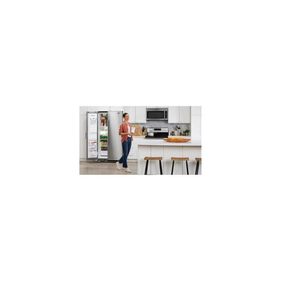 Maytag® 36-Inch Wide Side-by-Side Refrigerator with Exterior Ice and Water Dispenser - 25 Cu. Ft. MSS25C4MGZ
