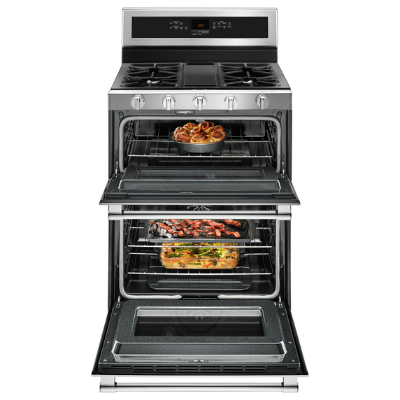 Maytag® 30-Inch Wide Double Oven Gas Range With True Convection - 6.0 Cu. Ft. MGT8800FZ