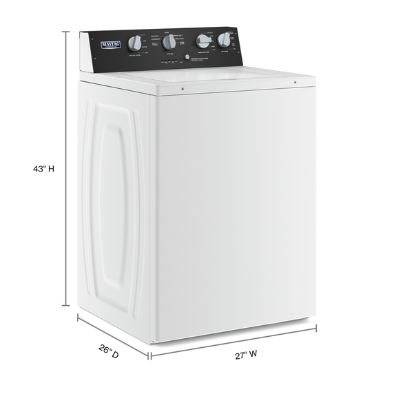 Maytag® Commercial-Grade Residential Agitator Washer - 4.0 cu. ft (I.E.C.) MVWP586GW