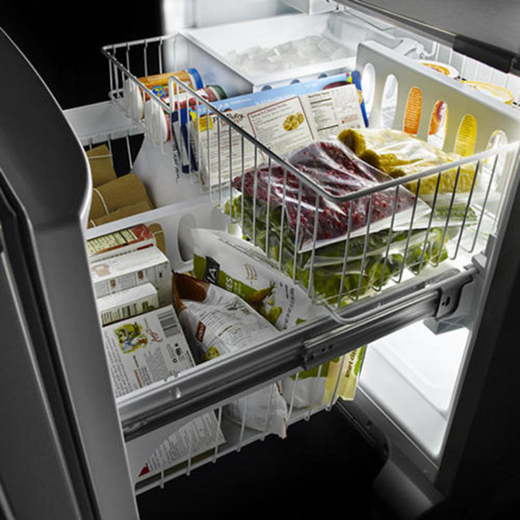 Maytag® 33-Inch Wide French Door Refrigerator with Water Dispenser - 22 Cu. Ft MRFF5033PZ