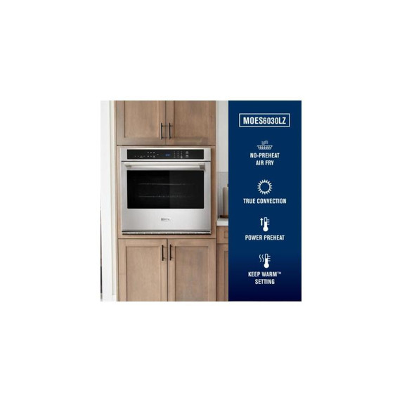 Maytag® 30-inch Single Wall Oven with Air Fry and Basket - 5.0 cu. ft. MOES6030LZ