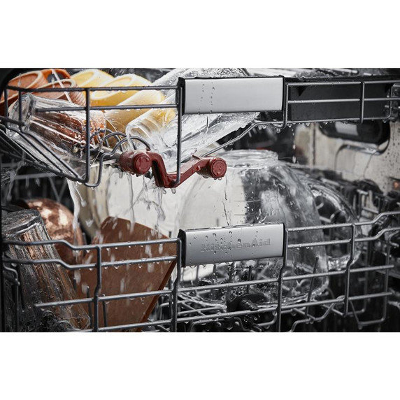 Kitchenaid® 44 dBA Dishwasher with 360° Max Jets™ Third Rack and LED Interior Lighting KDTM704KPS