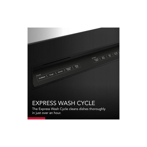 Kitchenaid® 47 dBA Two-Rack Dishwasher with ProWash™ Cycle KDFE104KBL