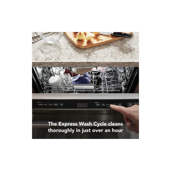 Kitchenaid® 44 dBA Dishwasher with 360° Max Jets™ Third Rack and LED Interior Lighting KDTM804KBS Kitchenaid® 44 dBA Dishwasher with 360° Max Jets™ Third Rack and LED Interior Lighting KDTM804KBS