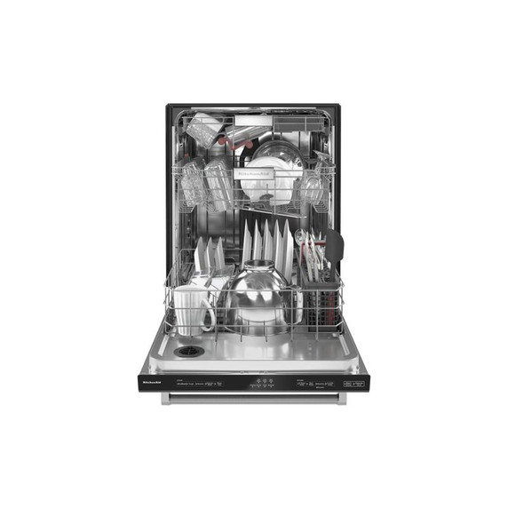 Kitchenaid® 44 dBA Dishwasher in PrintShield™ Finish with 360° Max Jets™ Third Rack KDTM404KBS
