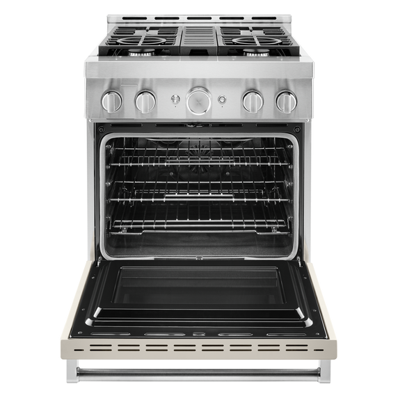 KitchenAid® 30'' Smart Commercial-Style Gas Range with 4 Burners KFGC500JMH