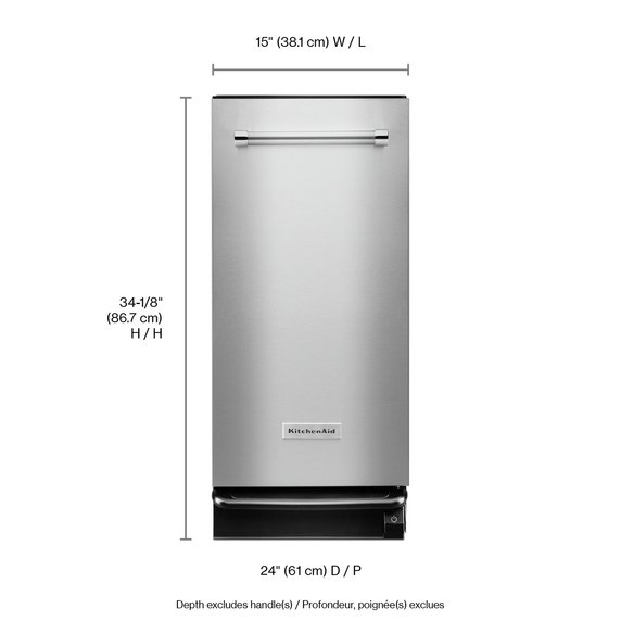 Kitchenaid® 1.4 Cu. Ft. Built-In Trash Compactor KTTS505ESS