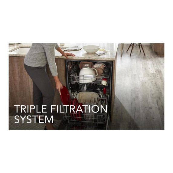 Kitchenaid® 47 dBA Two-Rack Dishwasher with ProWash™ Cycle KDFE104KWH