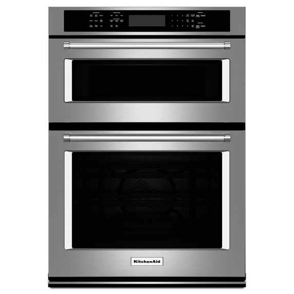 Kitchenaid® 27 Combination Wall Oven with Even-Heat™  True Convection (lower oven) KOCE507ESS